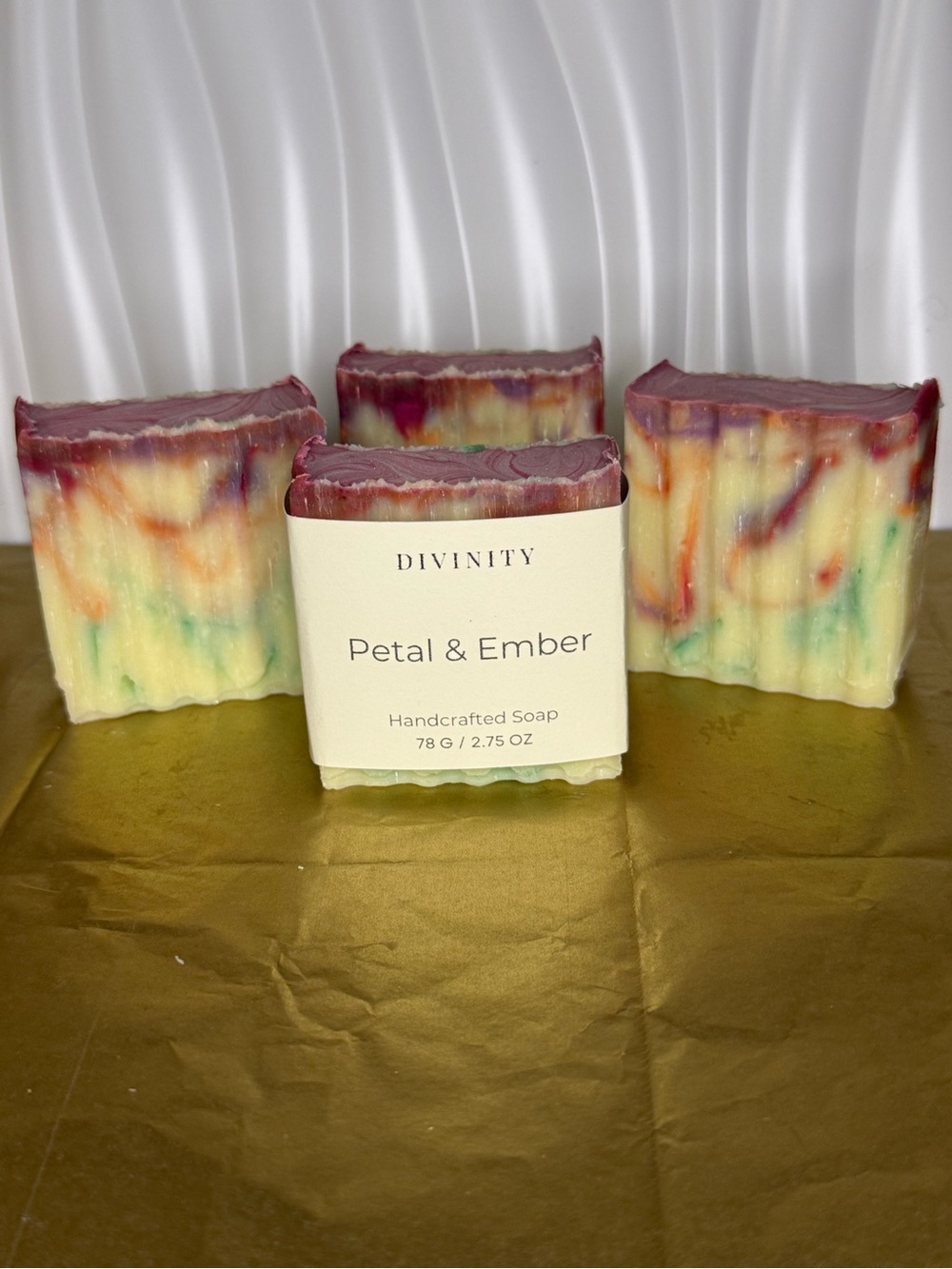 Petal & Ember | Luxury Artisan Soap - Multicolor Swirl